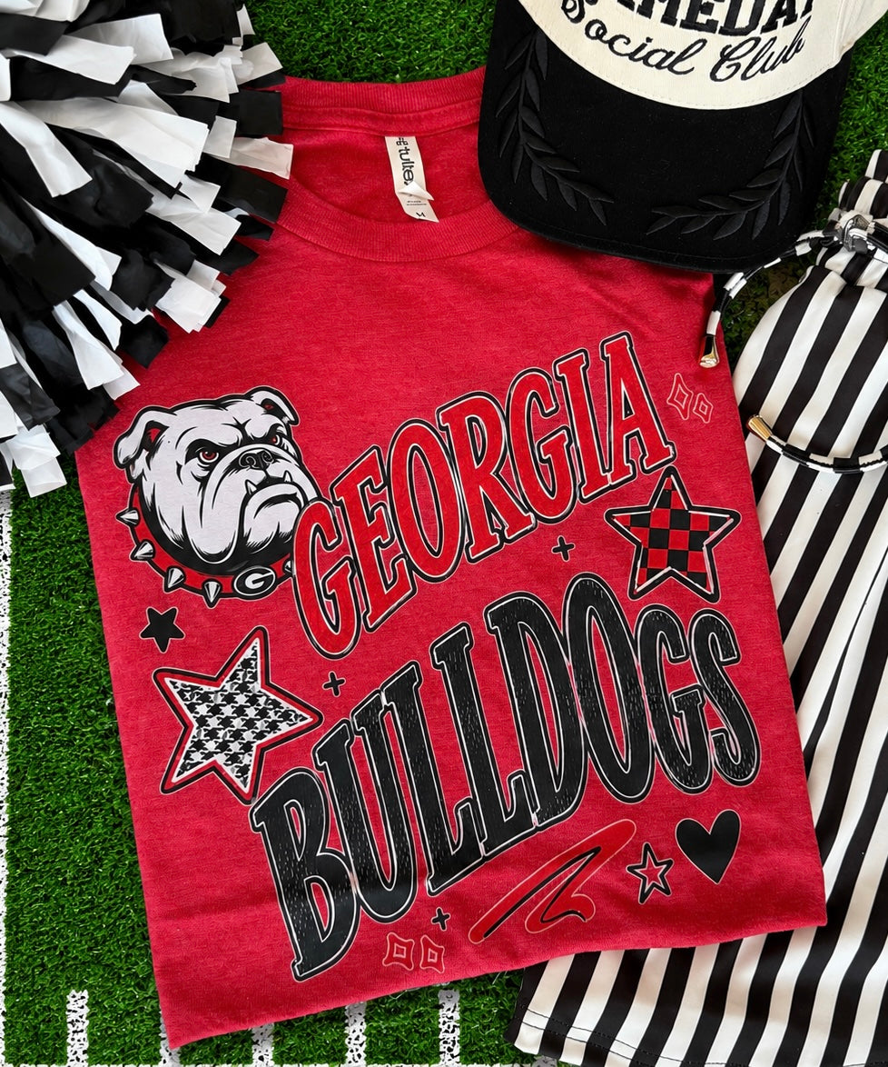 Georgia Bulldogs Stars Tee