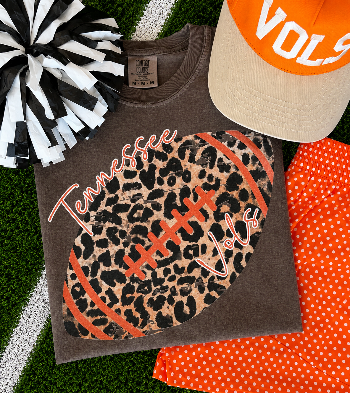 Tennessee Leopard Football Tee