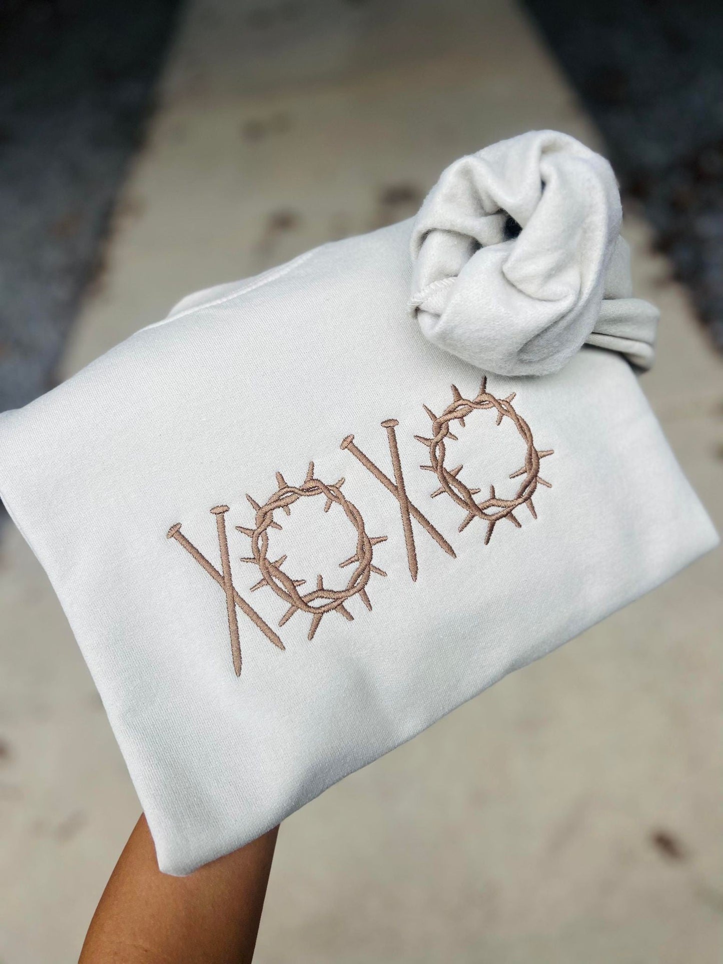 XOXO Crown Of Thorns And Nails Sweatshirt