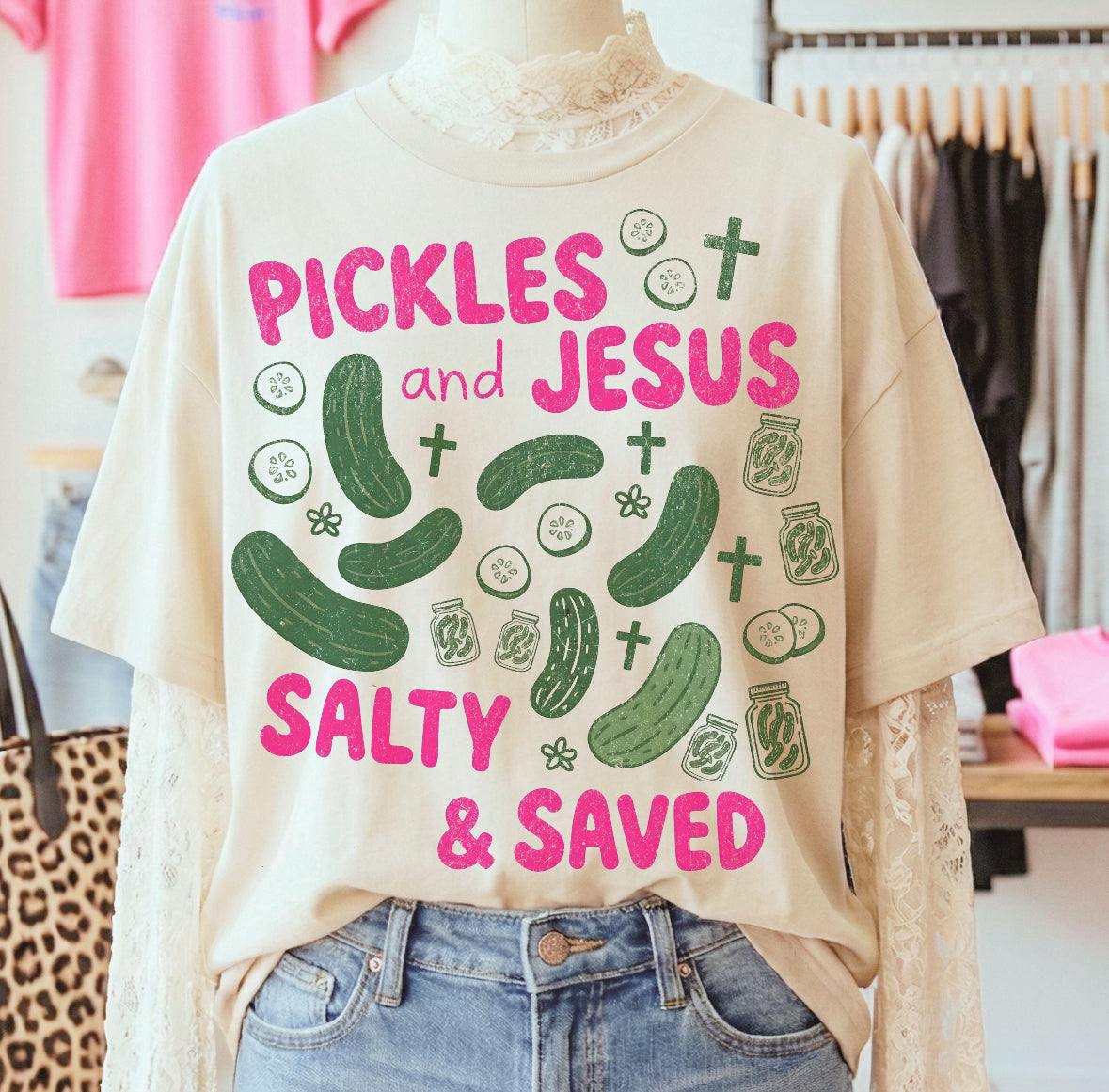 Pickles, Jesus, Salty & Saved Graphic Tee