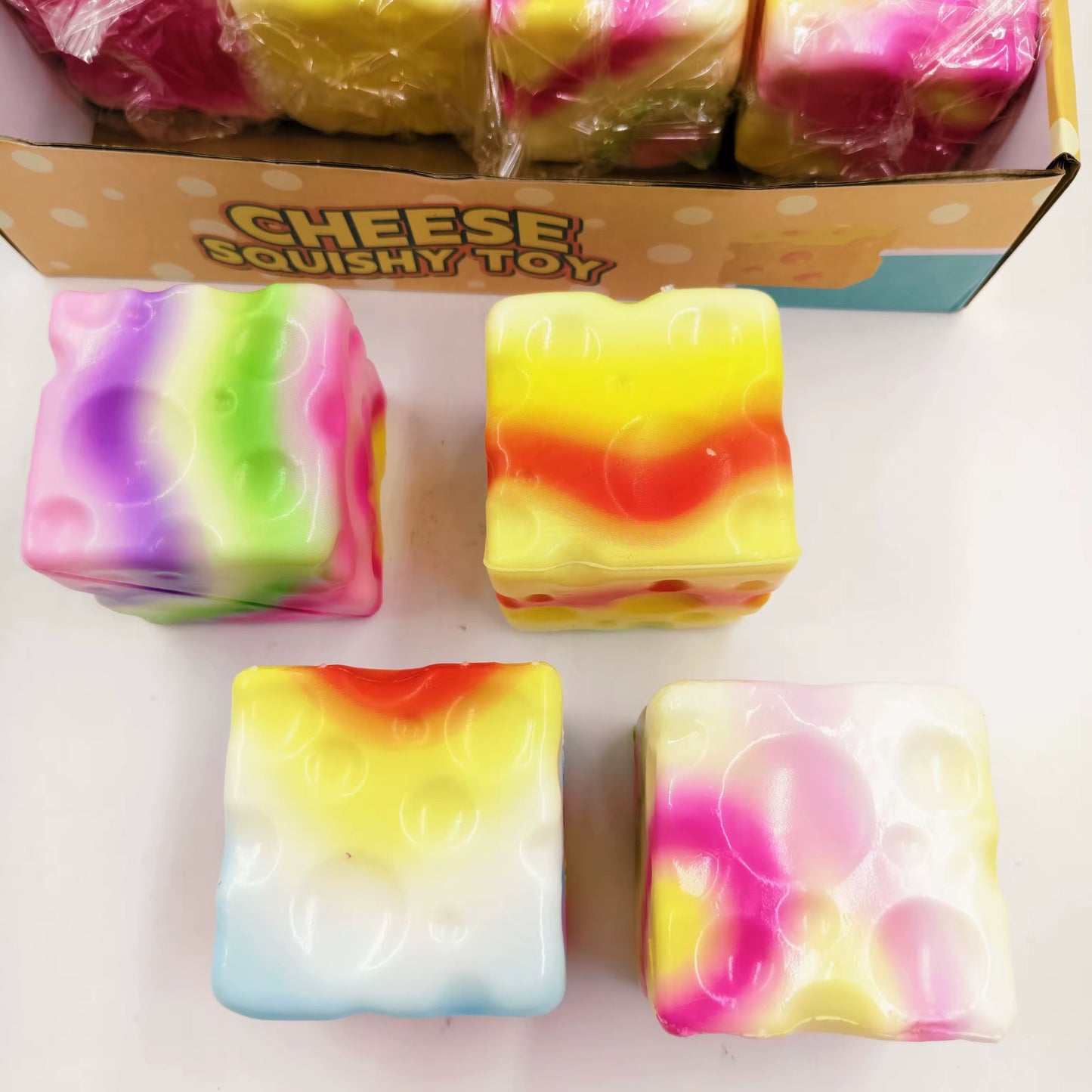 RTS Tie Dye Cheese Squishy