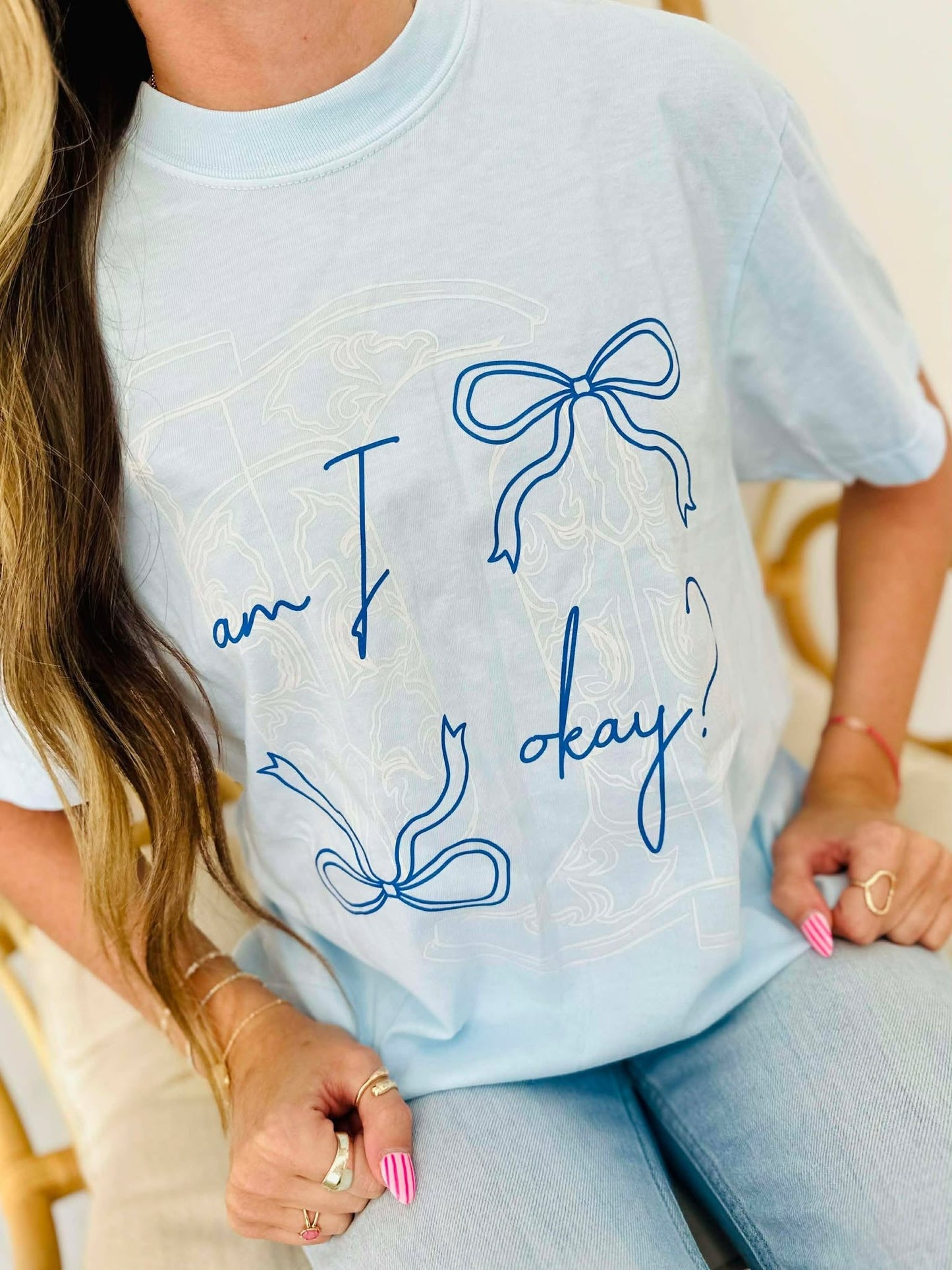 Am I Okay Cowgirl DTF Design
