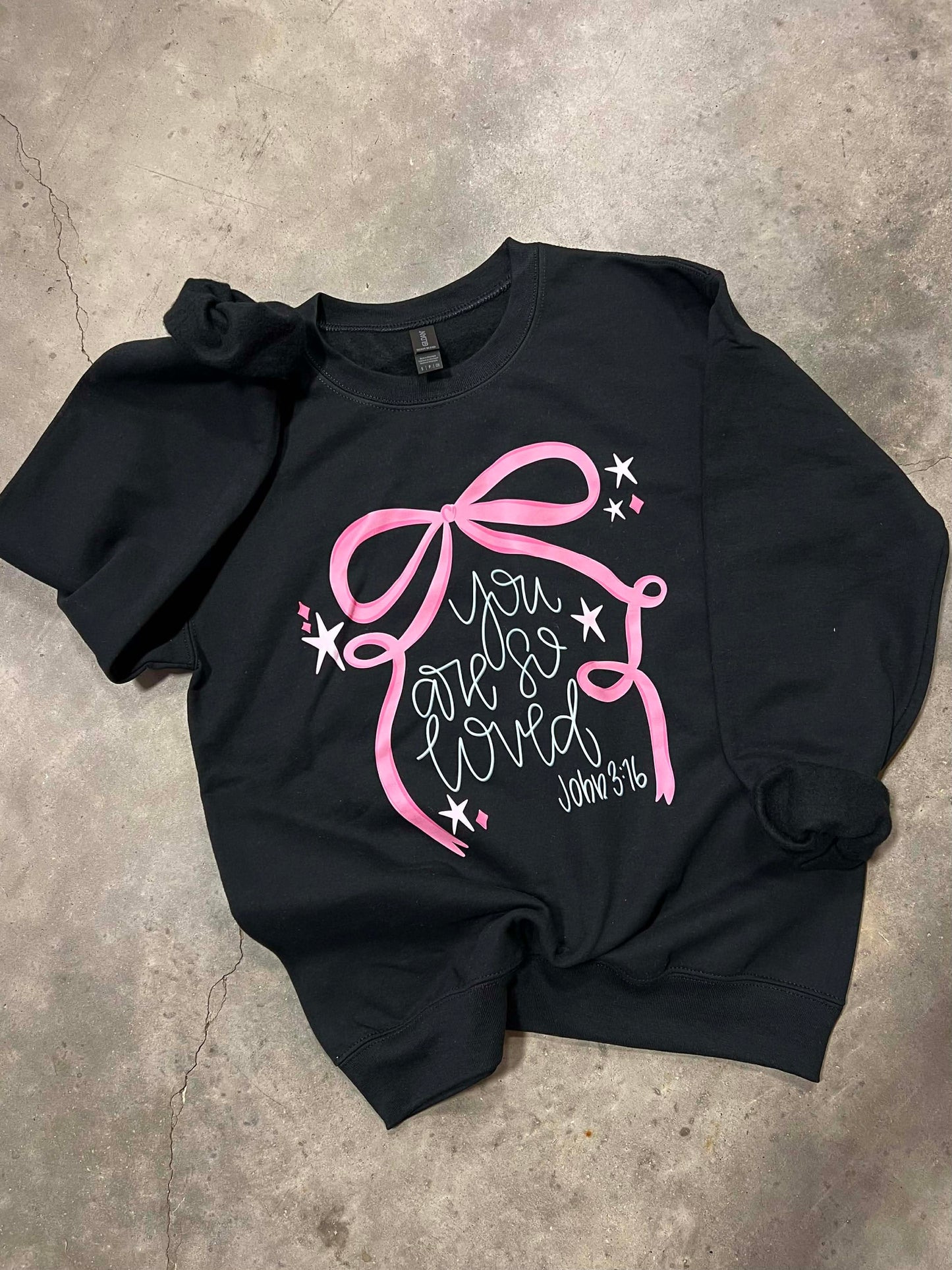 So Loved Coquette Bow Graphic Tee