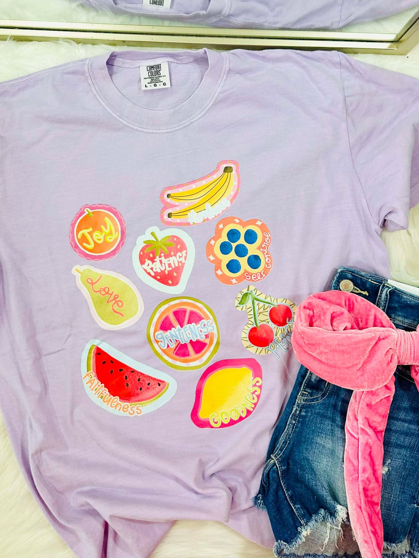 Fruity Inspirational Words DTF Tee