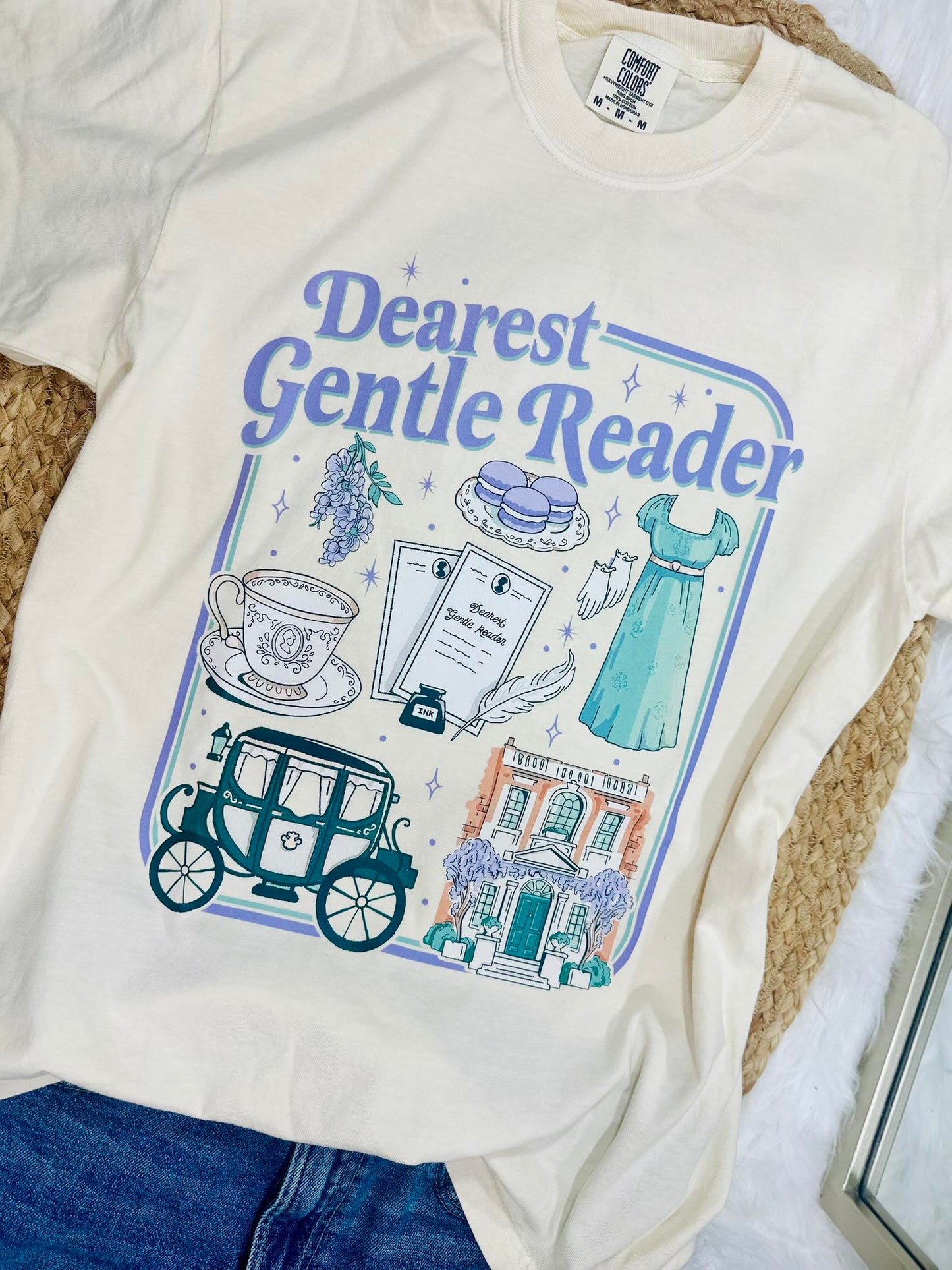 Gentle Reader Collage DTF tee