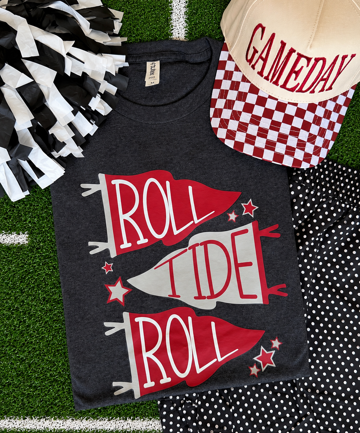 Roll Tide Roll Flags Tee