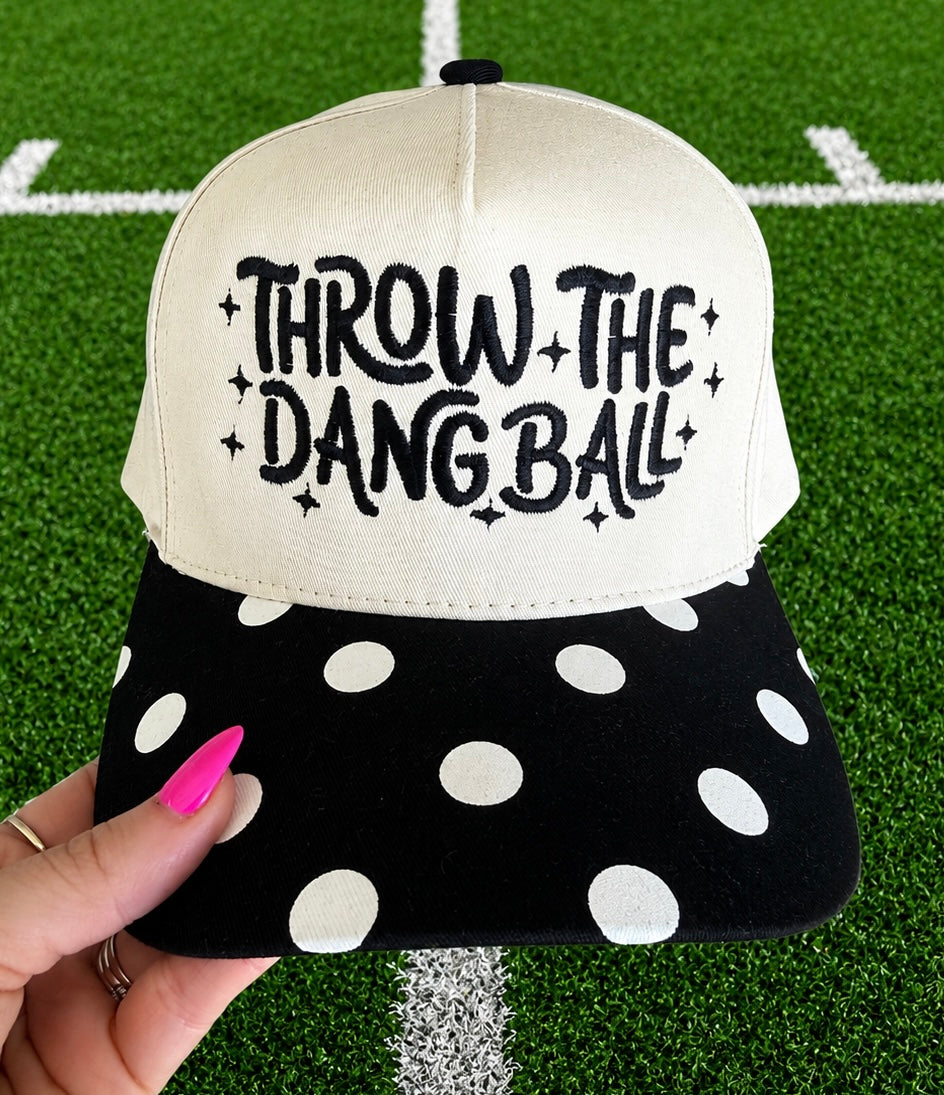 RTS Throw The Dang Ball Polka Dot Hat