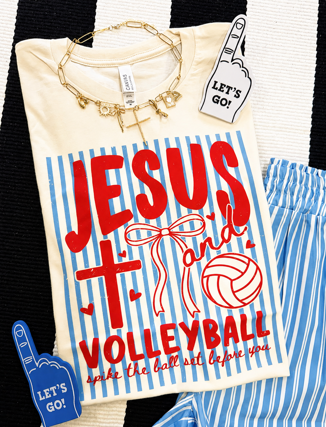 Jesus and Volleyball Tee