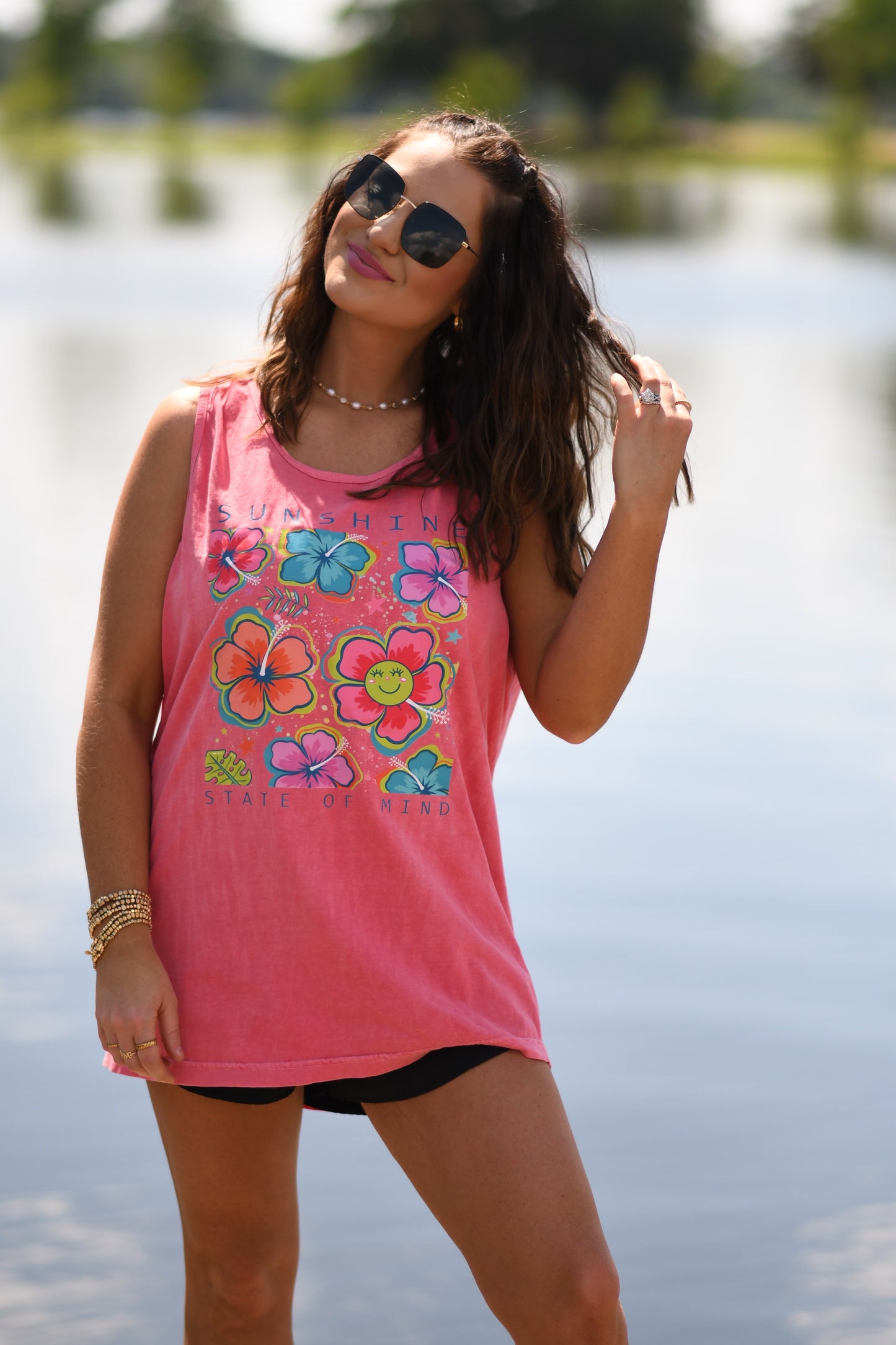 Sunshine State Of Mind Floral Tank/Tee