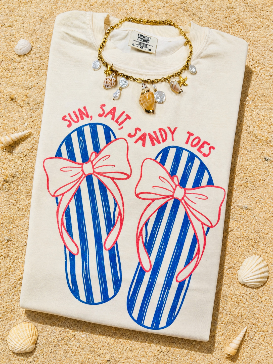 Sun, Salt, Sandy Toes Tee/Tank