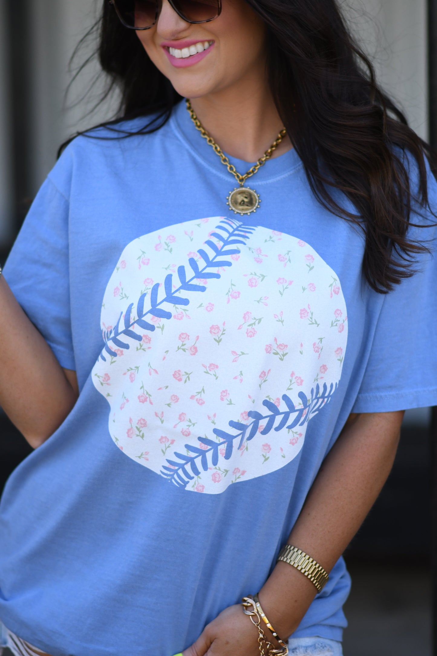 Dainty Florals Baseball Tee