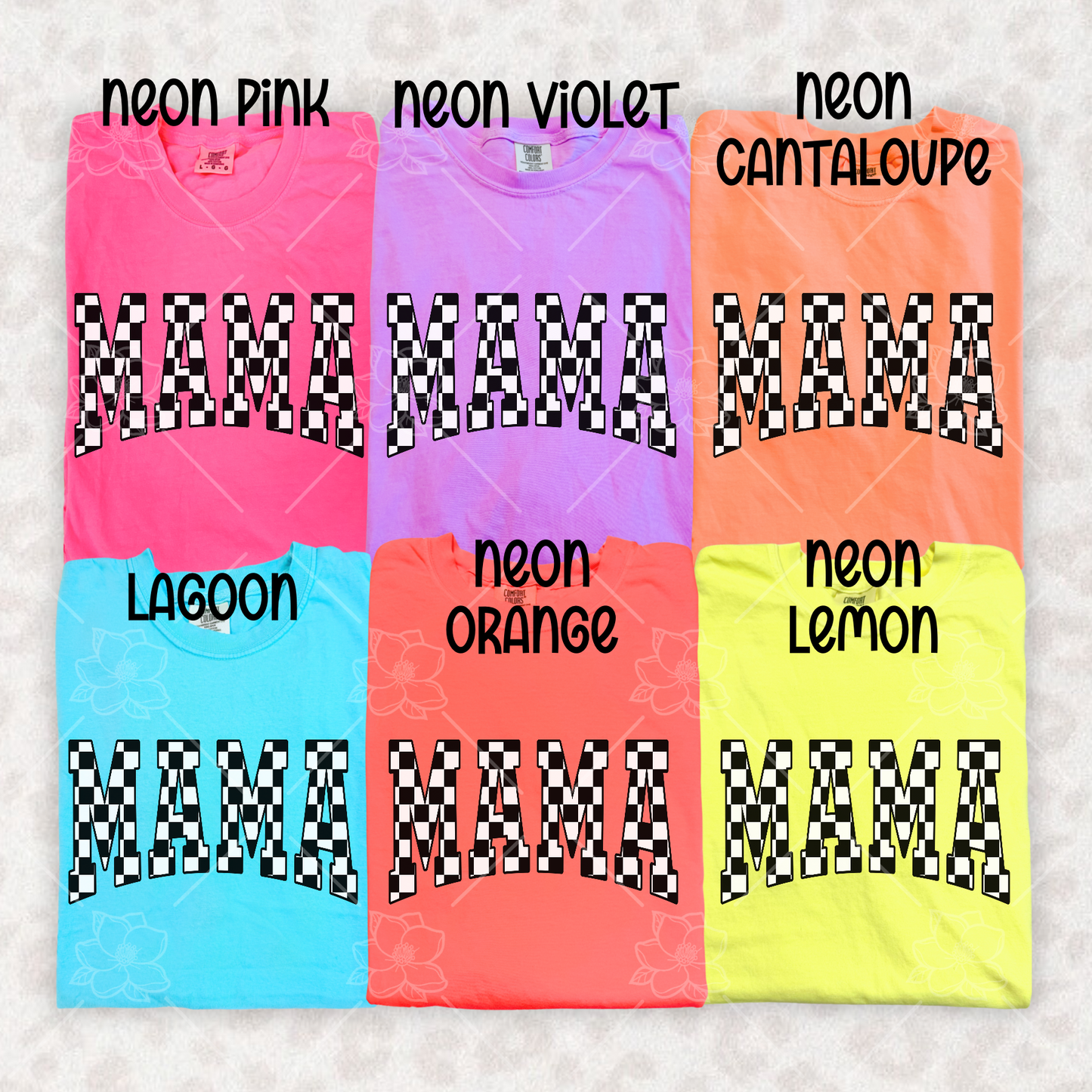 Checkered Mama DTF Deal - Comfort Colors