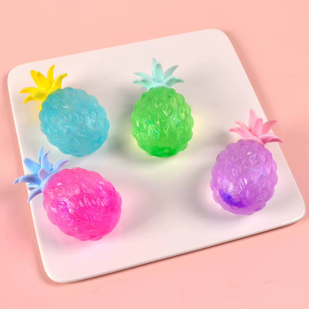 Glitter Gel Pineapple Squishy *READY TO SHIP*