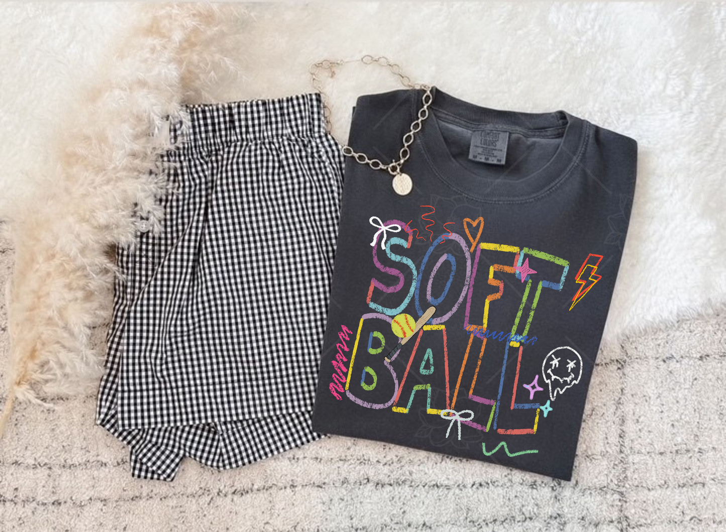 Softball Doodle - Multiple Styles