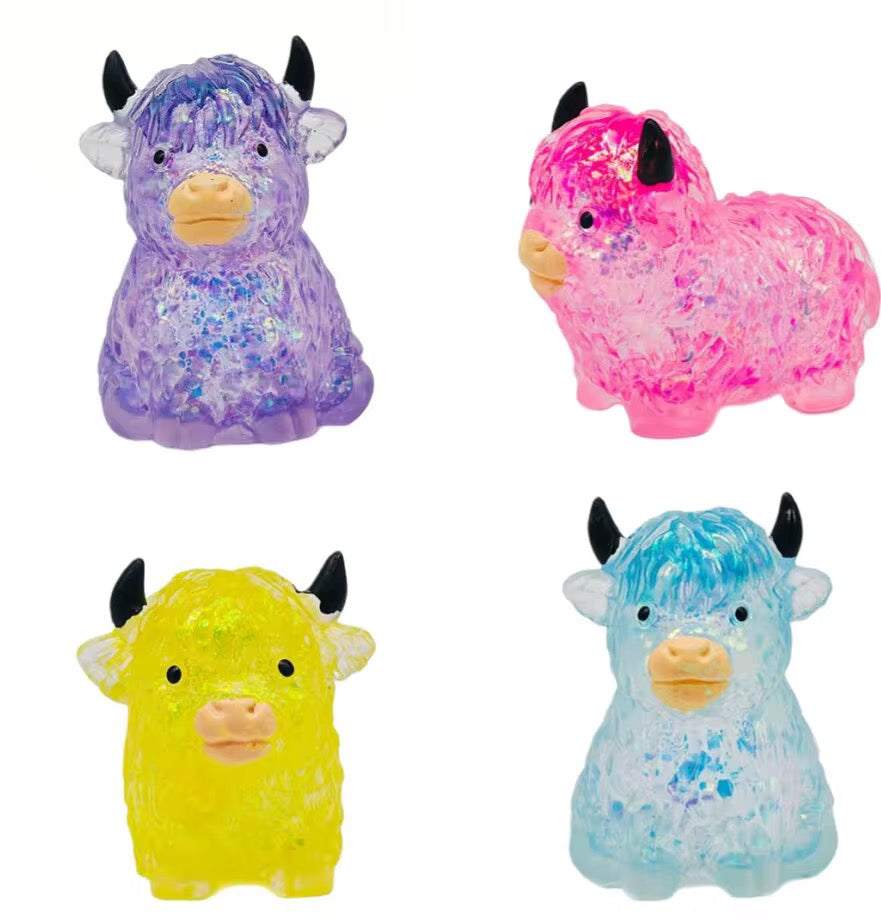 *SALE* Glitter Highland Cow Squishy *READY TO SHIP*
