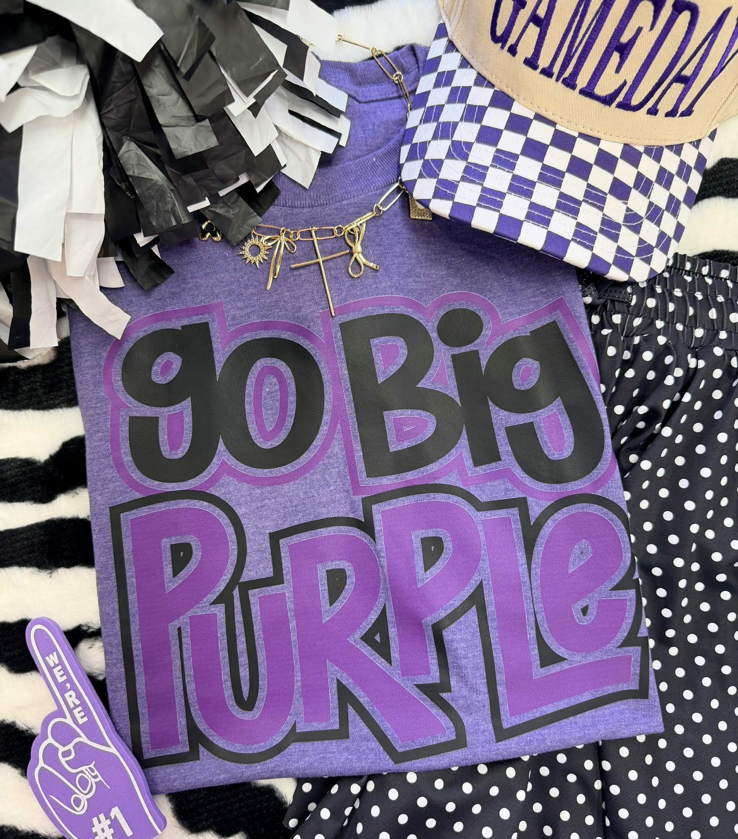 GO BIG PURPLE TEE