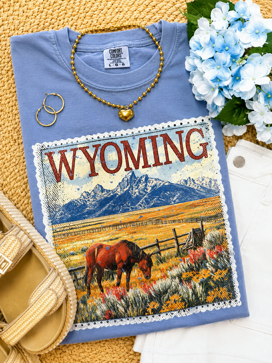 Wyoming State Stamp Tee
