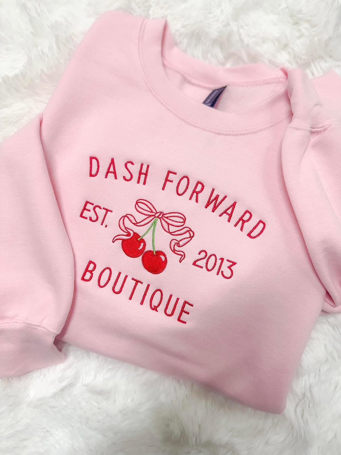 Custom Cherry Embroidery Sweatshirts