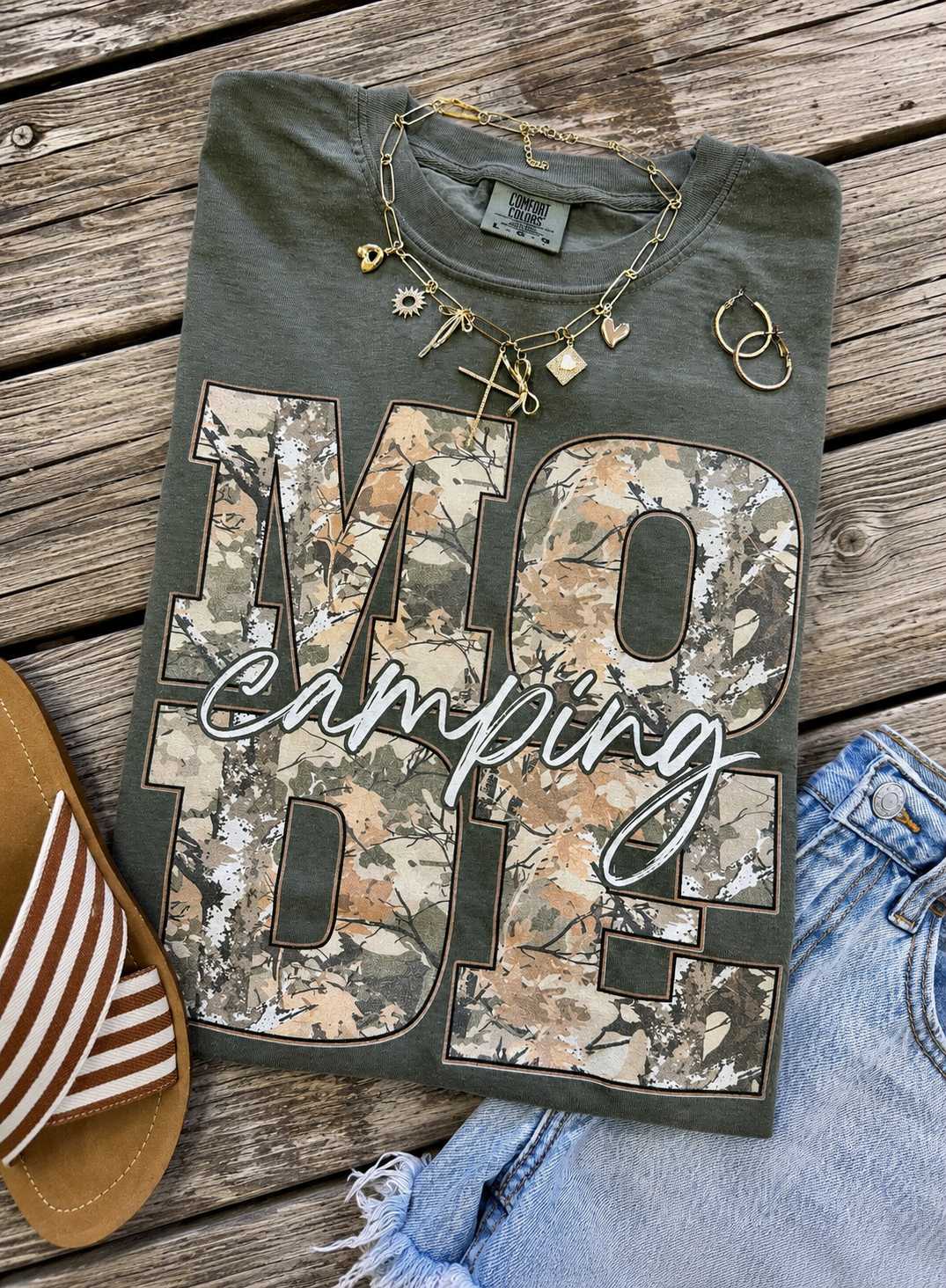 Camping Mode Camo Tee