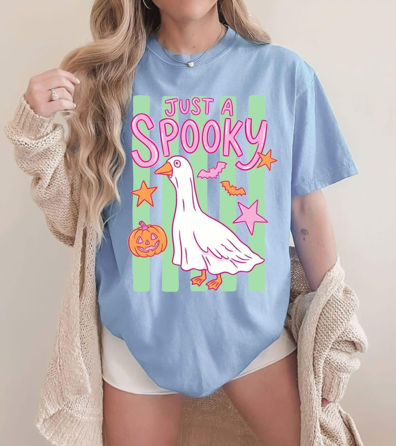 Just A Spooky Goose HW53 DTF