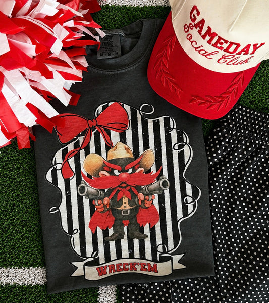 Wreck ‘Em Striped Raider Tee