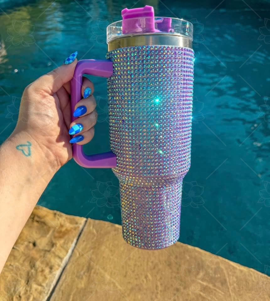 Solid Rhinestone Tumblers