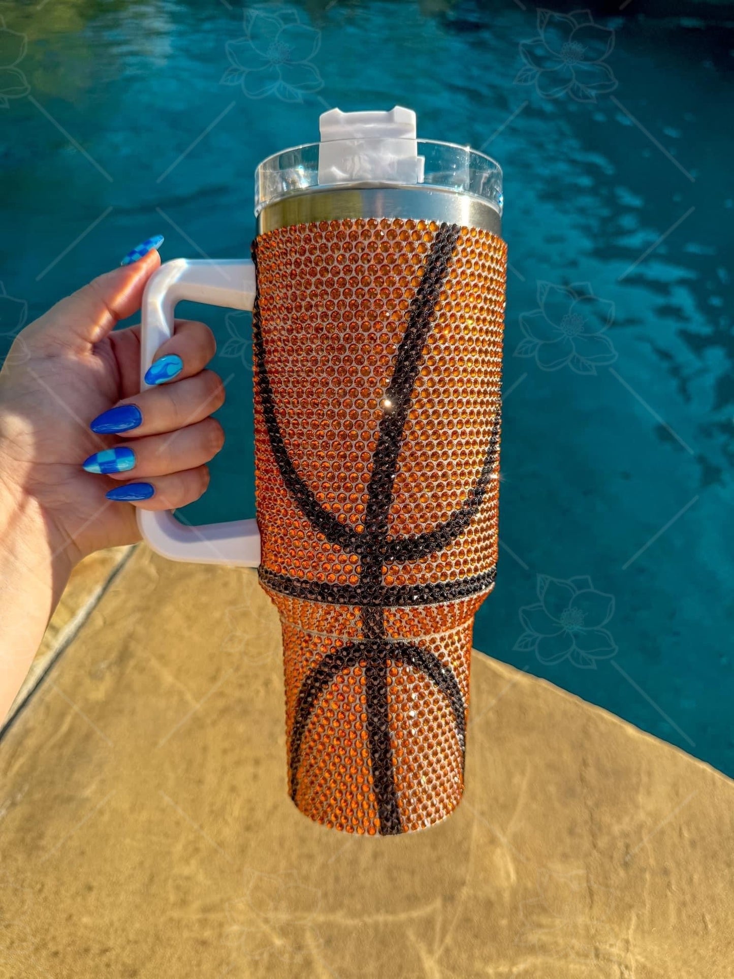 Sports Rhinestone Tumblers