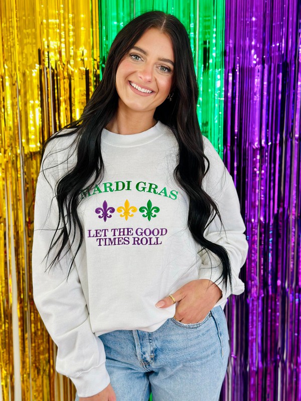 Good Times Roll Embroidery Sweatshirt