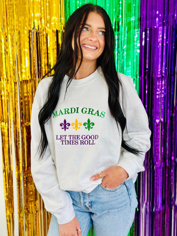 Good Times Roll Embroidery Sweatshirt