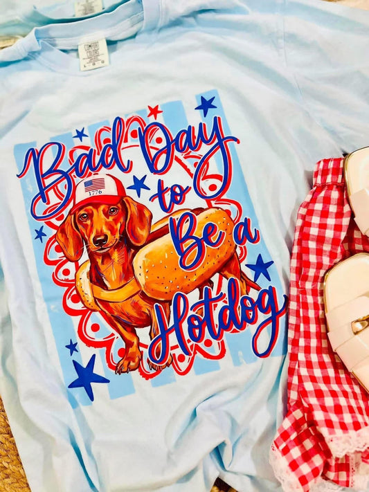 Bad Day To Be A Hotdog JULY49 DTF Top