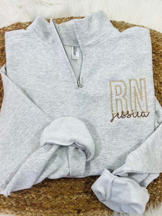 Custom Occupation Name Pocket 1/4 Zip