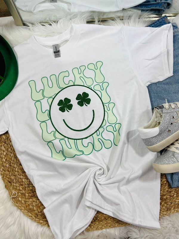 Lucky Happy Face Glitter & Sublimation Swsh