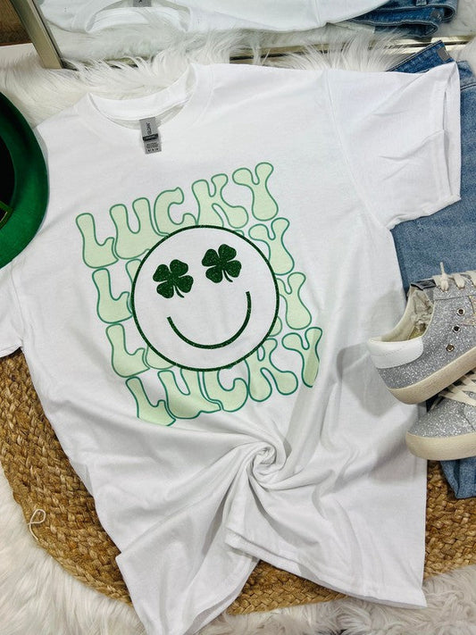 Lucky Happy Face Glitter & Sublimation Swsh