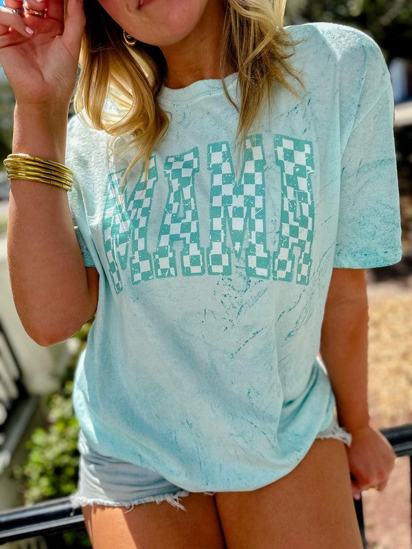 Custom Distressed Checkered DTF Tee