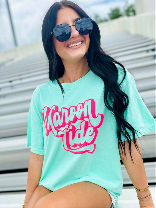 Custom Retro Hollow Shadow Puff Tee