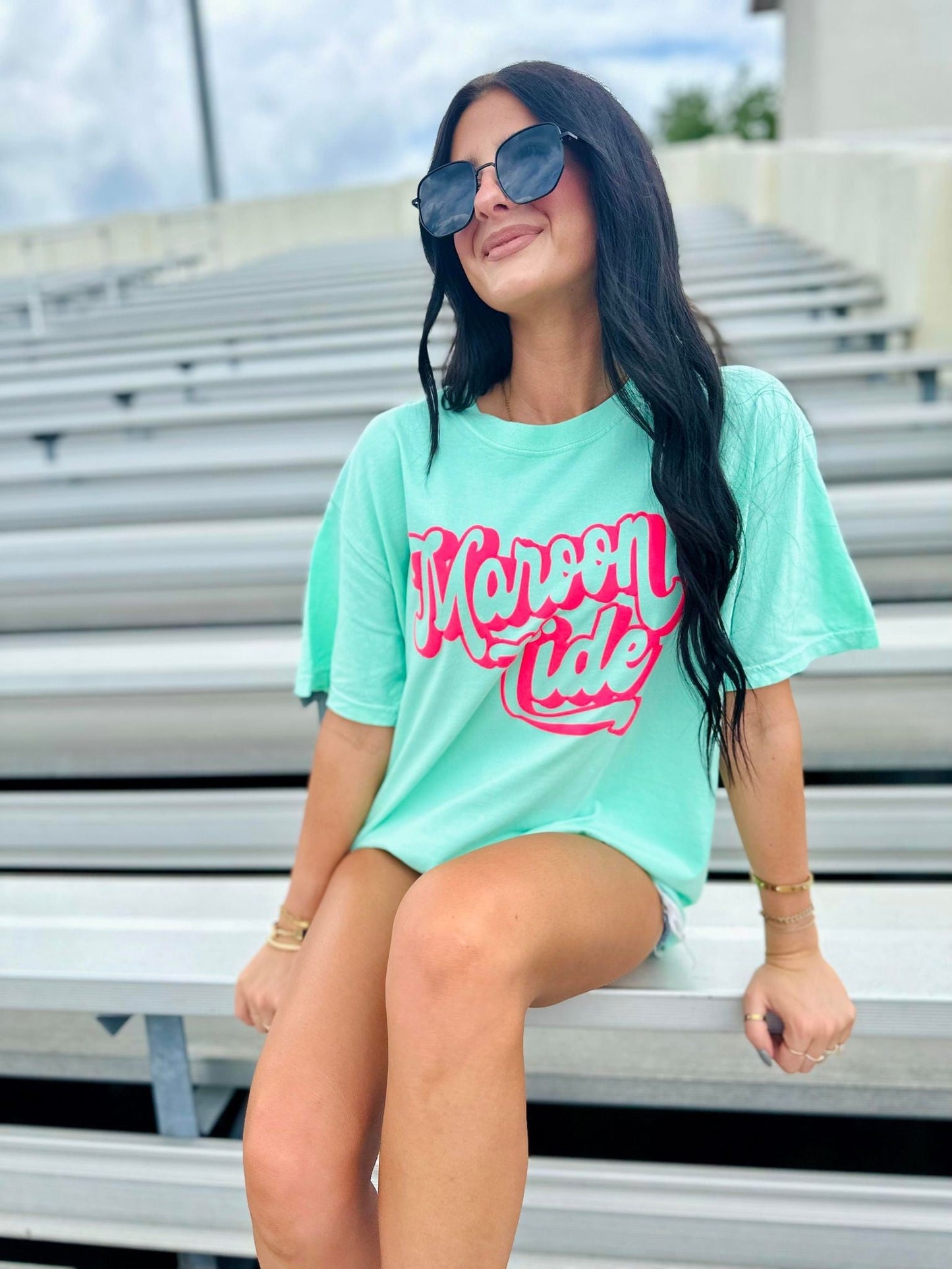 Custom Retro Hollow Shadow Puff Tee