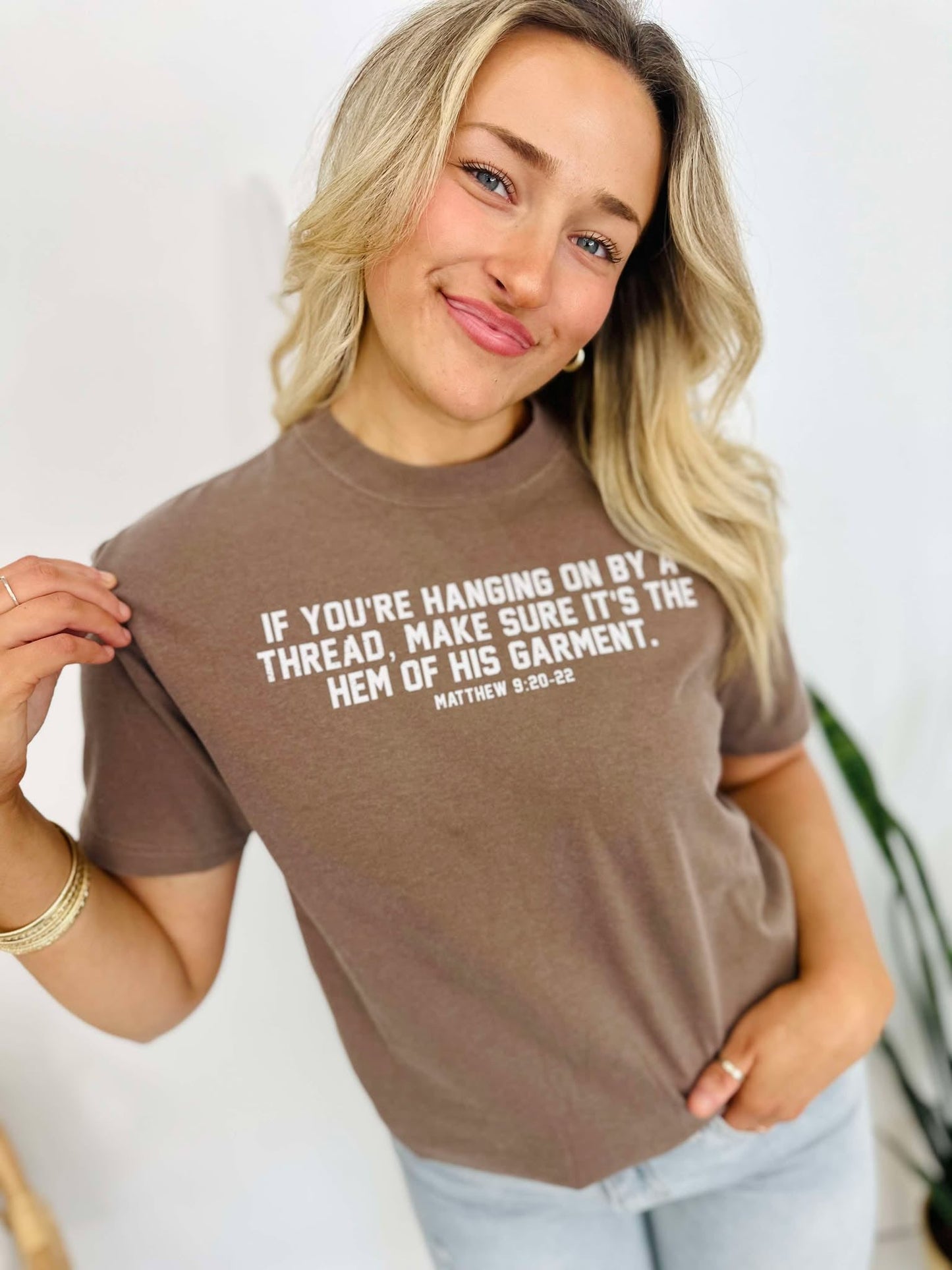 The Hem Of His Garment Verse DTF  Tee