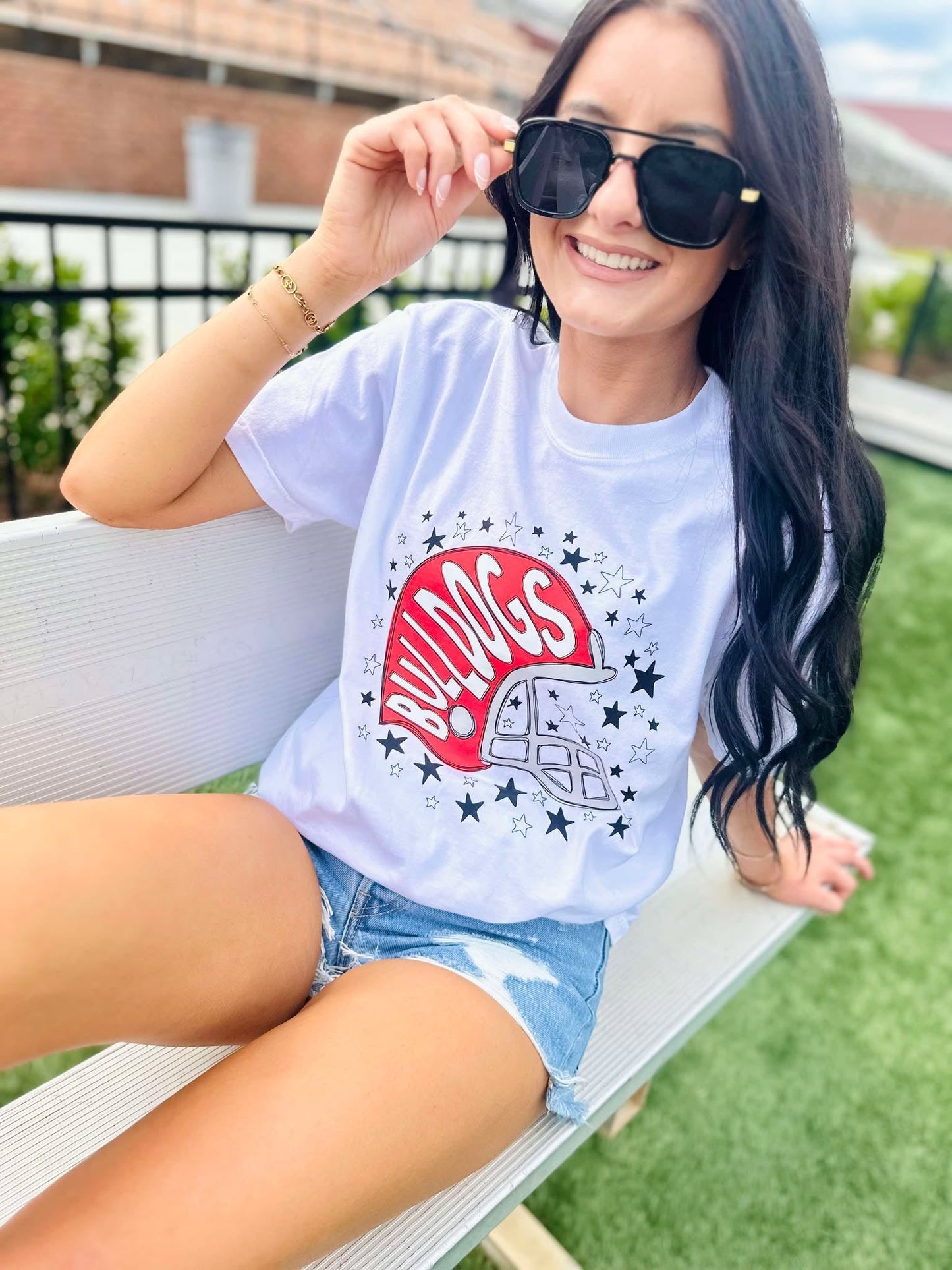 Custom Starry Helmet Graphic DTF Tee