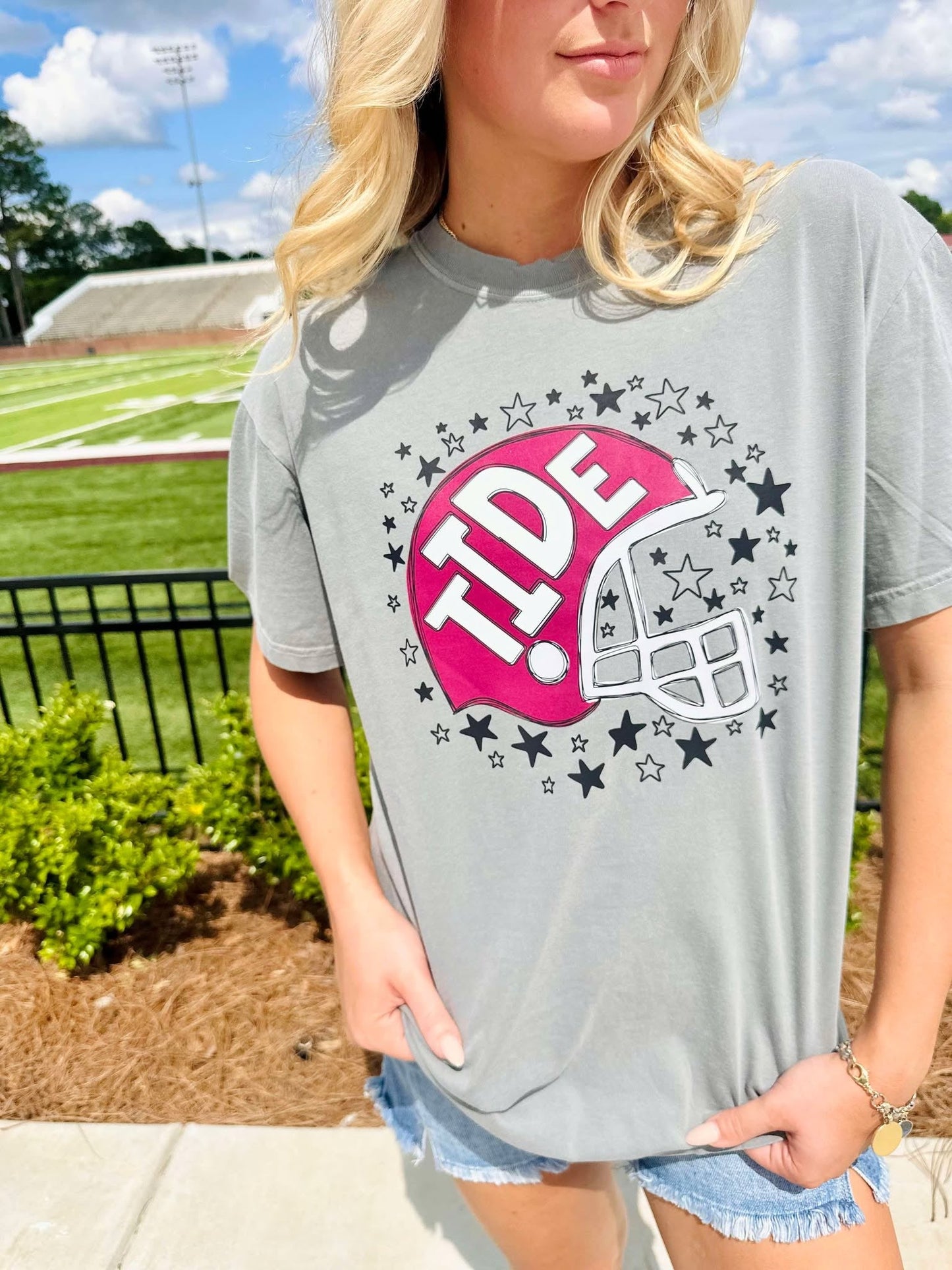 Custom Starry Helmet Graphic DTF Tee