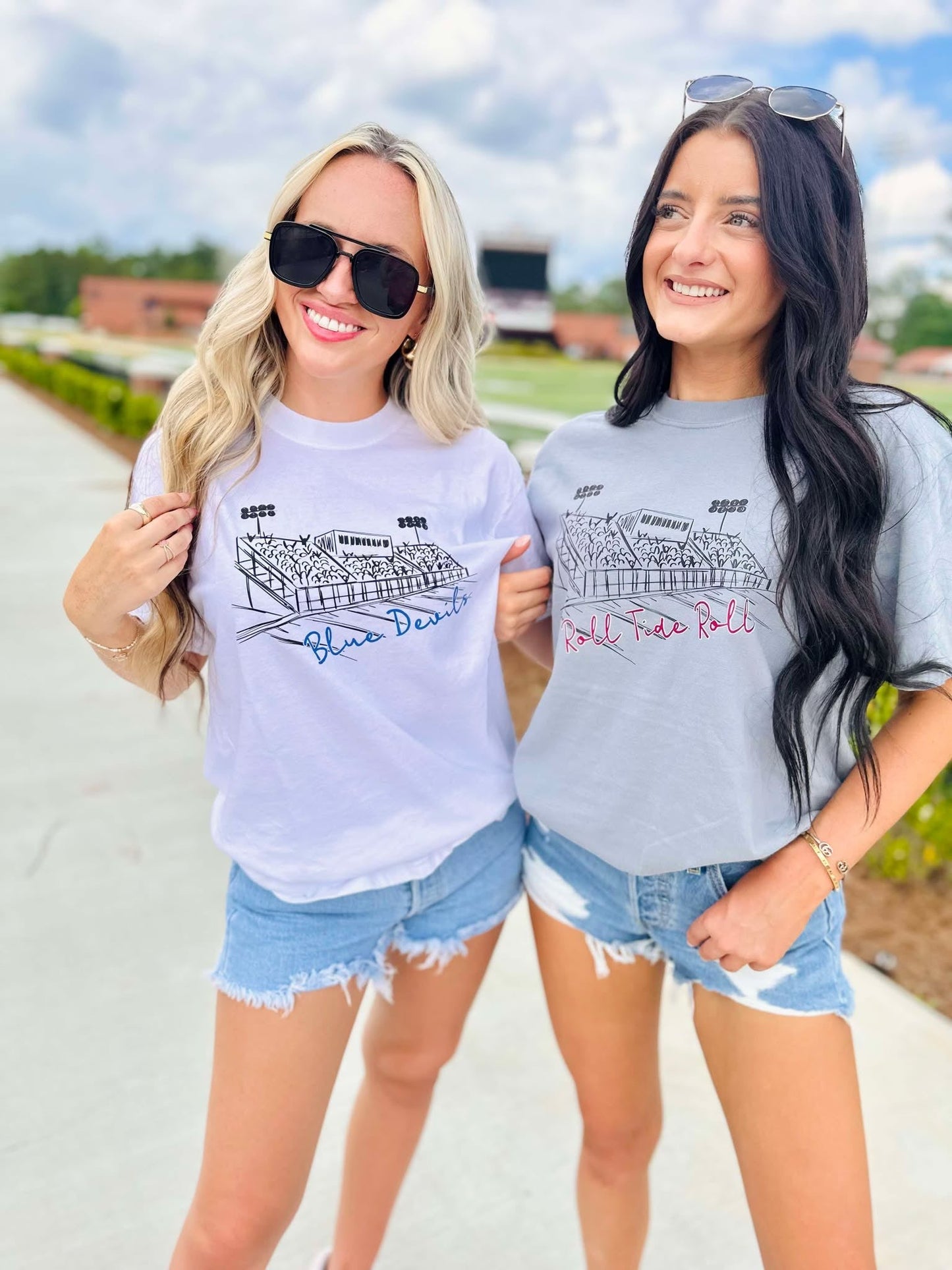 Custom Football Stands GAME07 Graphic Tee
