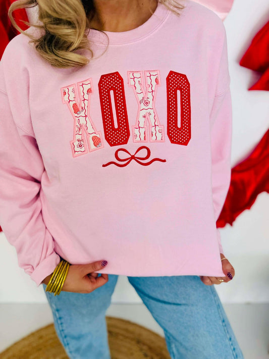 Xoxo Berry Applique Sweatshirt