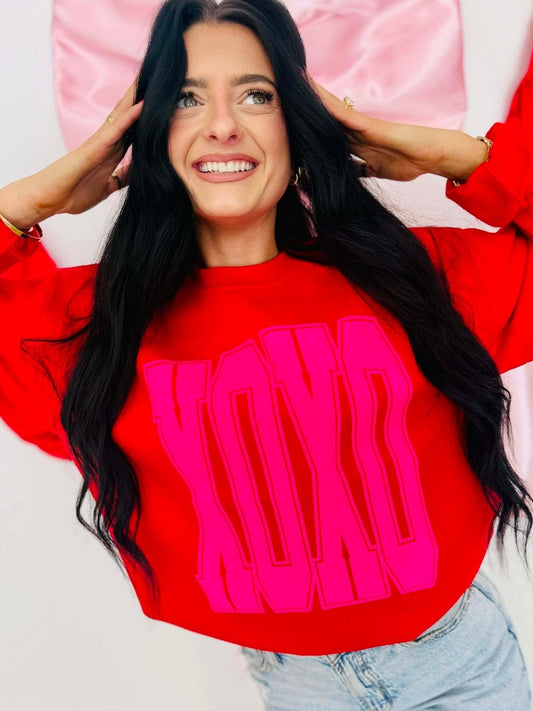 XOXO Jumbo Varsity Puff Vinyl