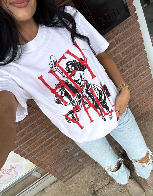 Hey Yall Cowgirl DTF Tee