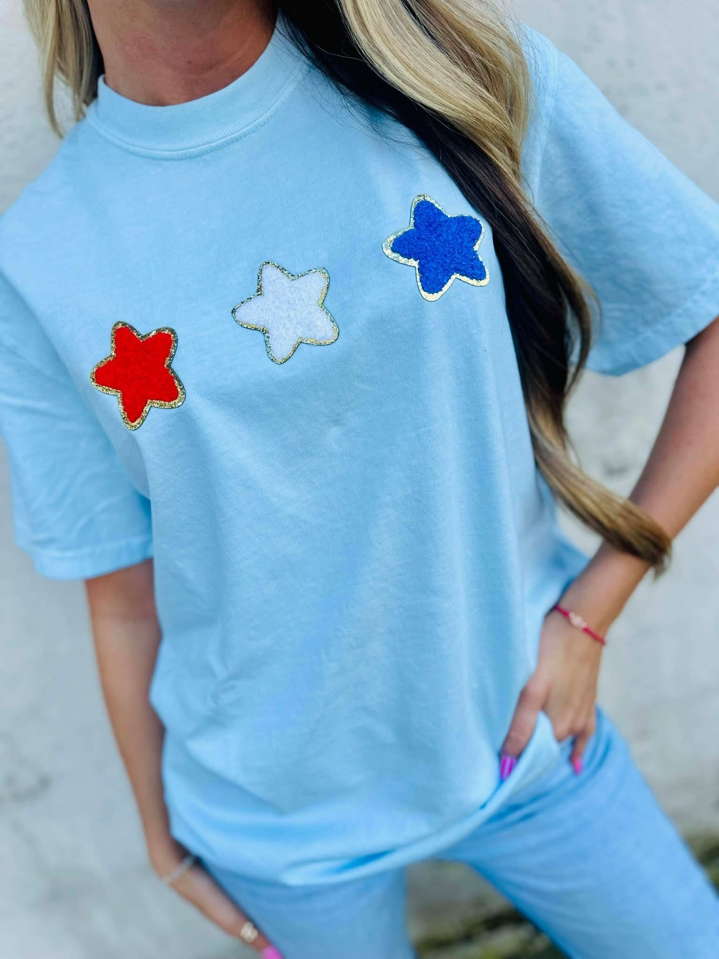 American Stars Trio Chenille Patch