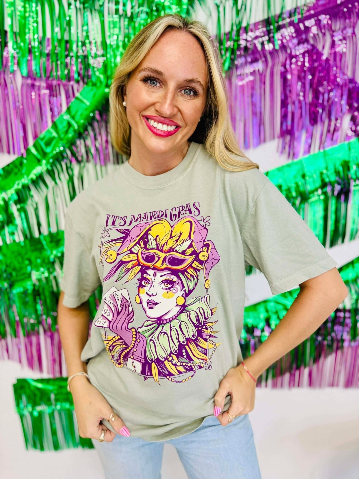 It's Mardi Gras Jester DTF Tee