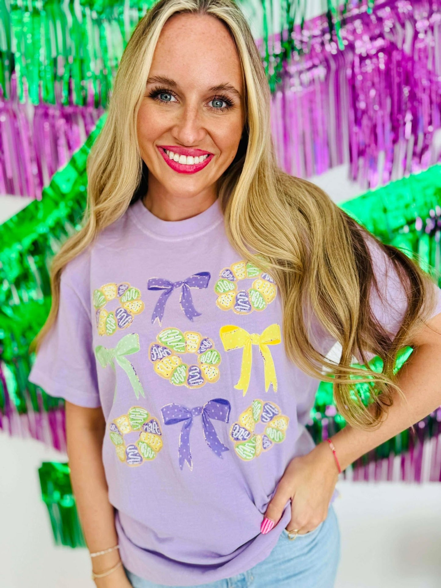 King Cake Stack DTF Tee