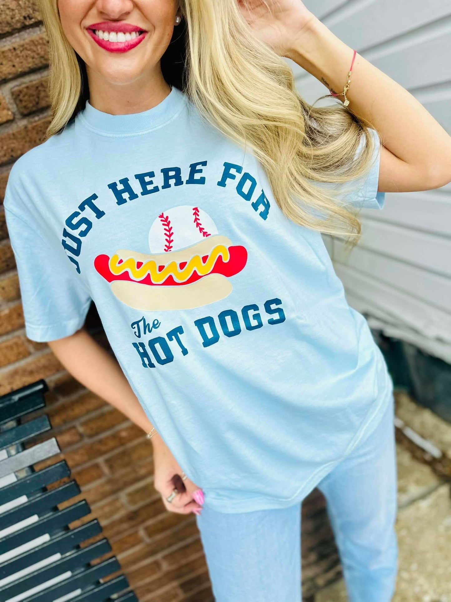 I'm Just Here For The Hot Dogs DTF Graphic Design