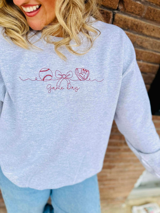 Game Day Trio GAME64 Embroidered Sweatshirt