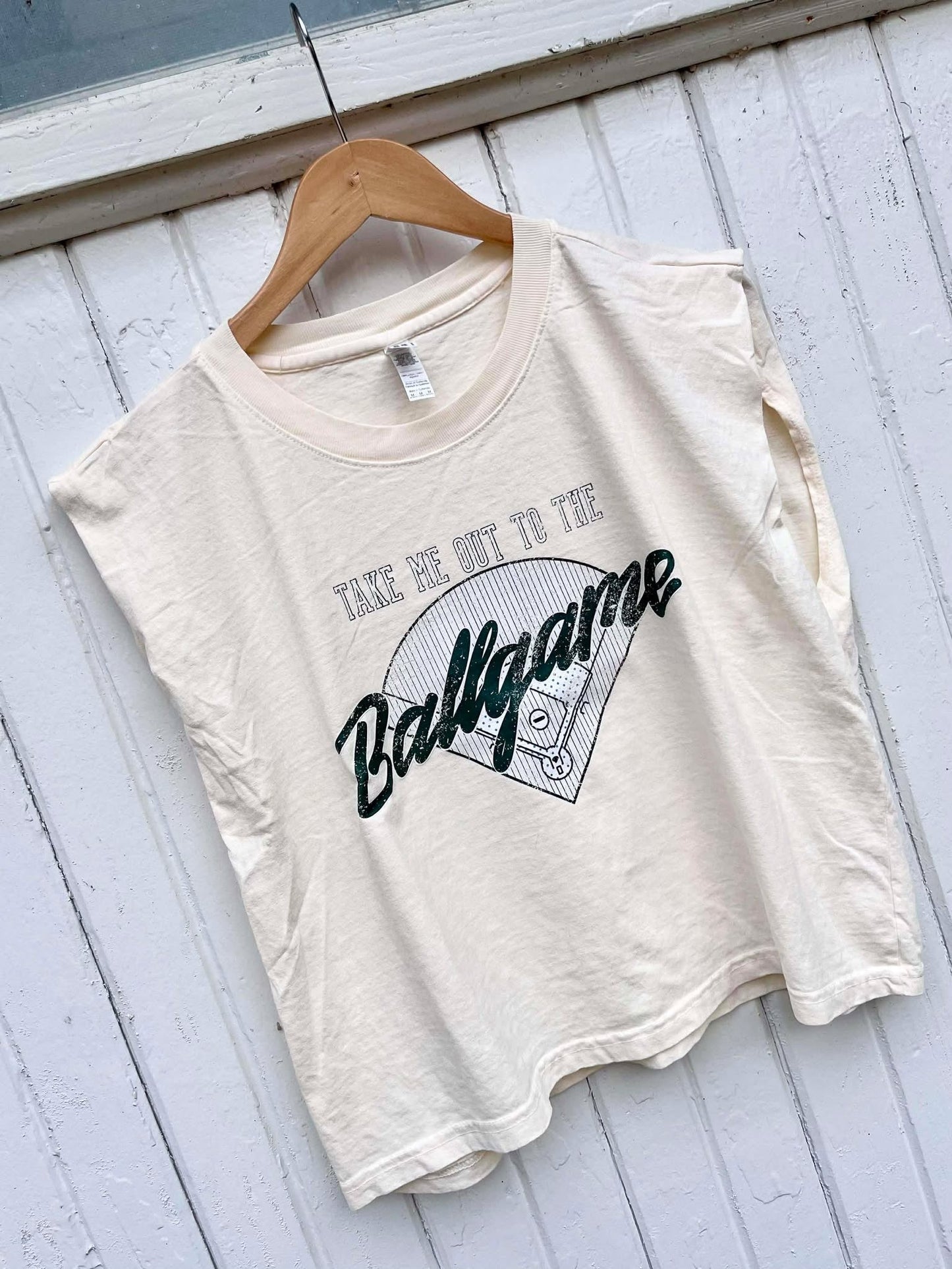 Take Me Out To The Ballgame Distressed DTF Tee