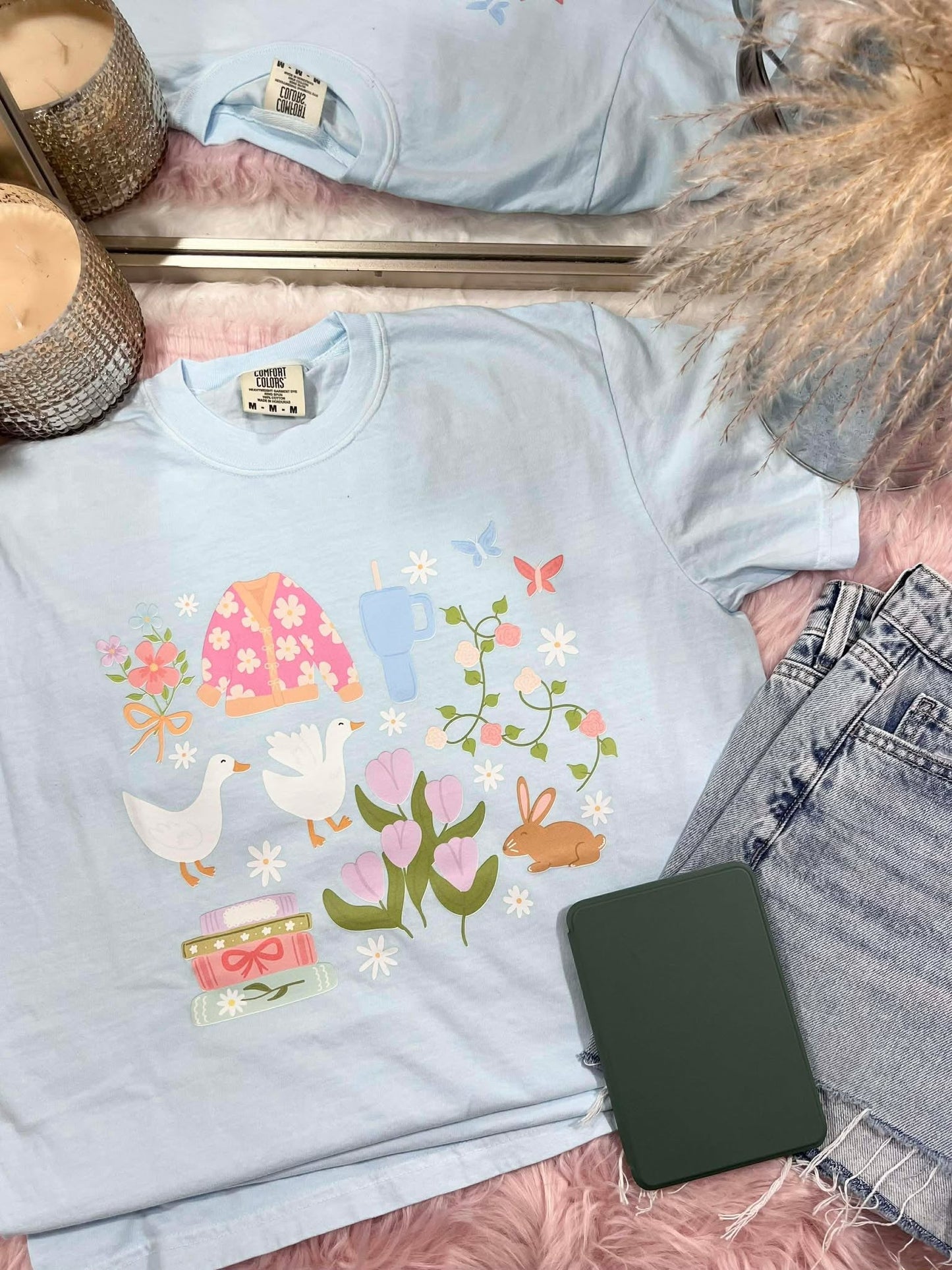 Spring Things Collage DTF Top